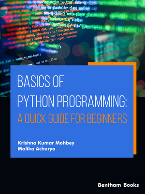 cover image of Basics of Python Programming